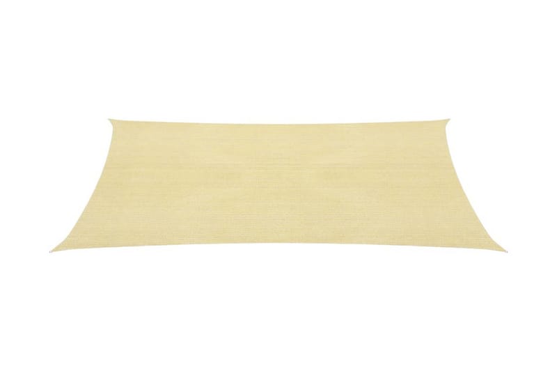 Solseil 160 g/m² beige 3x4,5 m HDPE - Beige - Hagemøbler & utemiljø - Solbeskyttelse - Solseil