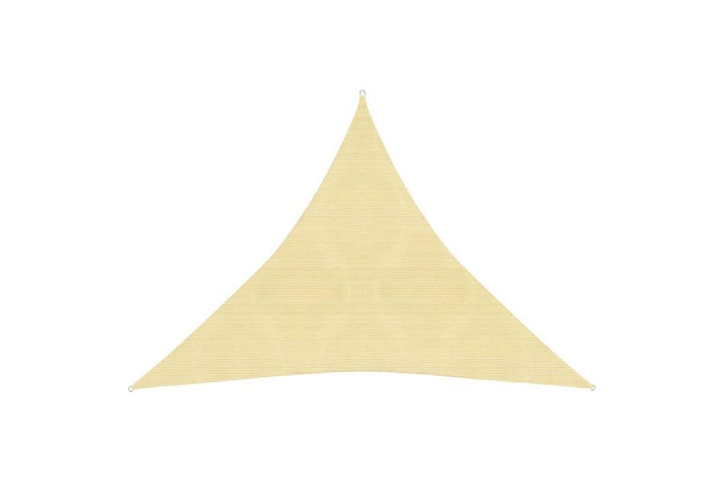 Solseil 160 g/m² beige 4,5x4,5x4,5 m HDPE - Beige - Hagemøbler & utemiljø - Solbeskyttelse - Solseil