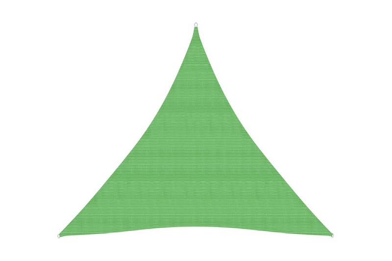 Solseil 160 g/m² lysegrønn 4x4x4 m HDPE - grønn - Hagemøbler & utemiljø - Solbeskyttelse - Solseil