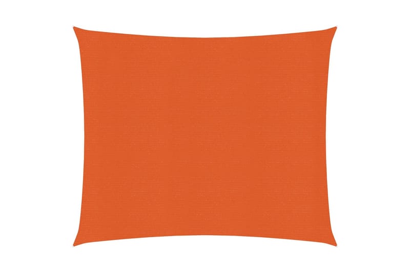 Solseil 160 g/m² oransje 3,6x3,6 m HDPE - Oransj - Hagemøbler & utemiljø - Solbeskyttelse - Solseil