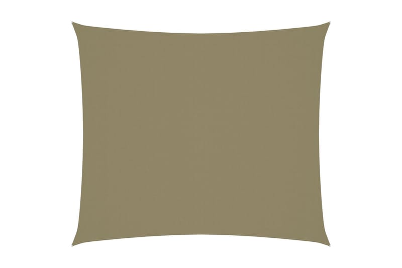 Solseil oxfordstoff rektangulær 2,5x3 m beige - Beige - Hagemøbler & utemiljø - Solbeskyttelse - Solseil