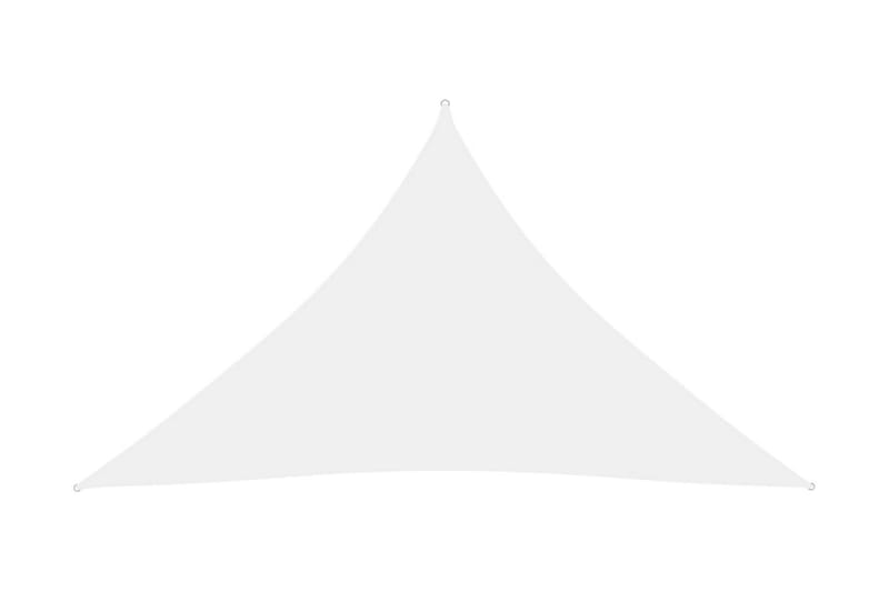 Solseil oxfordstoff trekantet 3x3x4,24 m hvit - Hvit - Hagemøbler & utemiljø - Solbeskyttelse - Solseil