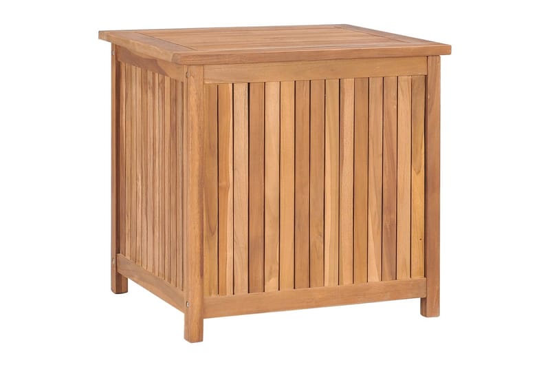 Putekasse 60x50x58 cm heltre teak - Brun - Hagemøbler & utemiljø - Utendørsoppbevaring - Puteoppbevaring - Puteboks & putekasse