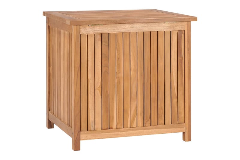 Putekasse 60x50x58 cm heltre teak - Brun - Hagemøbler & utemiljø - Utendørsoppbevaring - Puteoppbevaring - Puteboks & putekasse