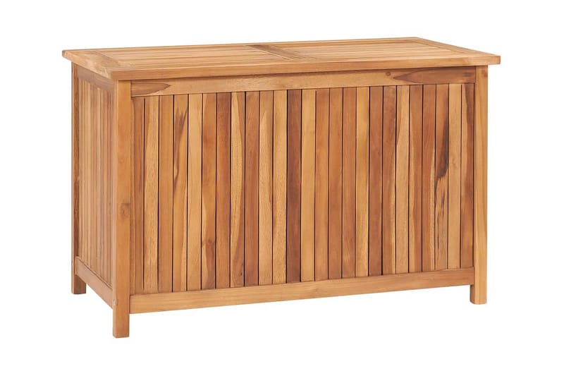 Putekasse 90x50x58 cm heltre teak - Brun - Hagemøbler & utemiljø - Utendørsoppbevaring - Puteoppbevaring - Puteboks & putekasse