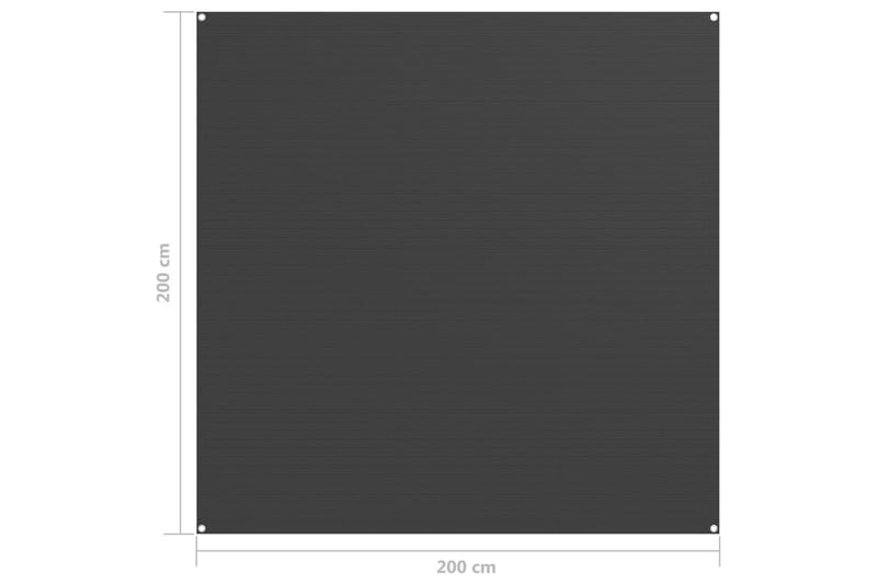 Teltteppe 200x200 cm antrasitt - Hagemøbler & utemiljø - Utendørsoppbevaring - Hagetent & lagertelt