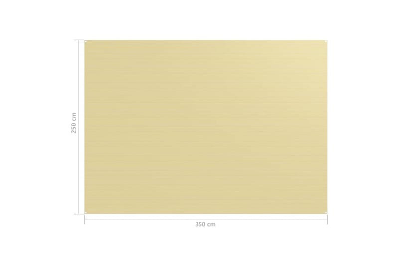 Teltteppe 250x350 cm beige - Hagemøbler & utemiljø - Utendørsoppbevaring - Hagetent & lagertelt