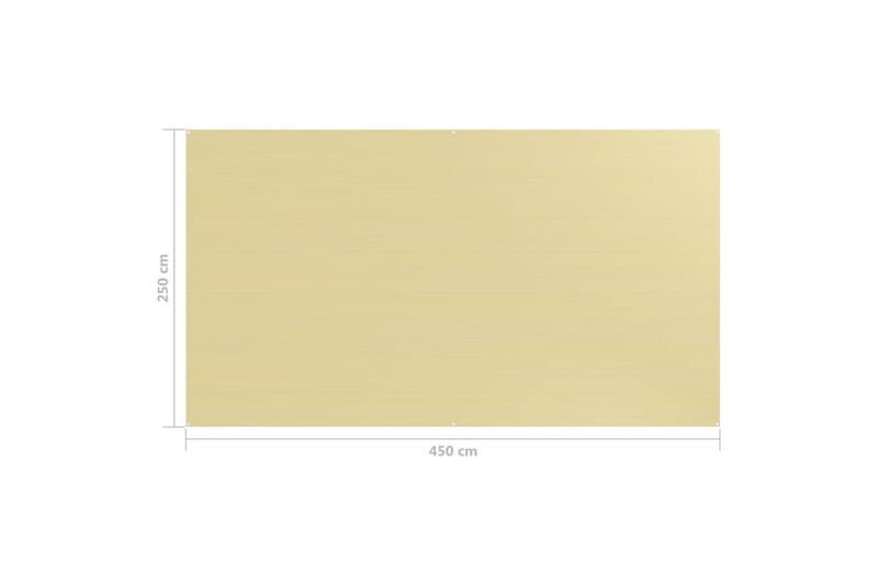 Teltteppe 250x450 cm beige - Hagemøbler & utemiljø - Utendørsoppbevaring - Hagetent & lagertelt