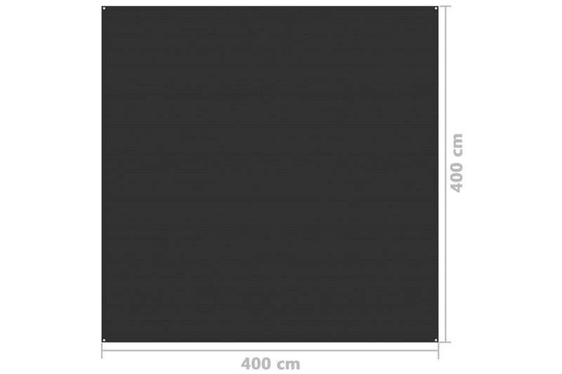 Teltteppe 400x400 cm antrasitt - Hagemøbler & utemiljø - Utendørsoppbevaring - Hagetent & lagertelt