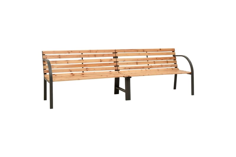 Dobbel hagebenk 241 cm kinesisk grantre - Brun - Hagemøbler & utemiljø - Utesofa - Hagebenk & utebenk