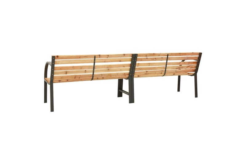 Dobbel hagebenk 241 cm kinesisk grantre - Brun - Hagemøbler & utemiljø - Utesofa - Hagebenk & utebenk