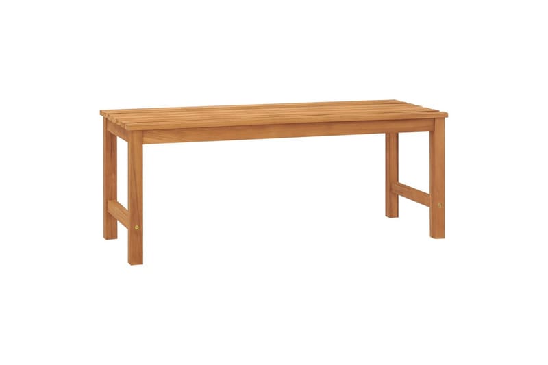 Hagebenk 114 cm heltre teak - Brun - Hagemøbler & utemiljø - Utesofa - Hagebenk & utebenk