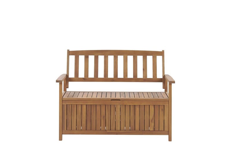 Hagebenk 120 cm akasitre terrakotta SOVANA - Tre/natur - Hagemøbler & utemiljø - Utesofa - Hagebenk & utebenk