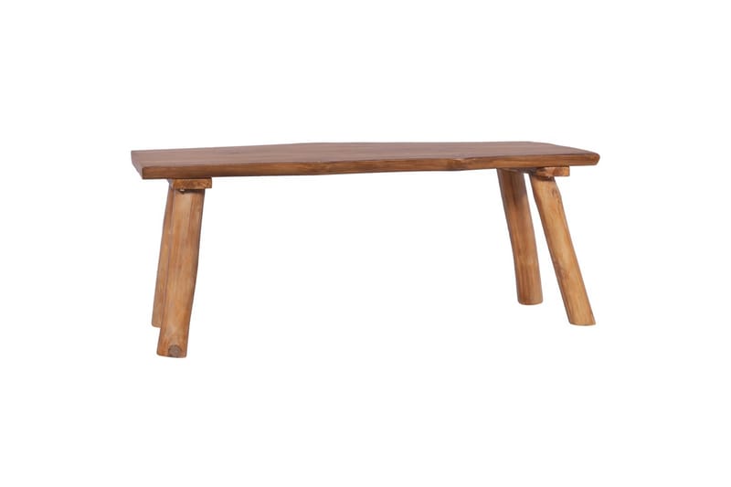 Hagebenk 120 cm heltre teak - Brun - Hagemøbler & utemiljø - Utesofa - Hagebenk & utebenk