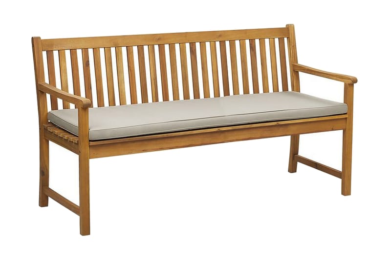 Hagebenk Sutko 160 cm - Natur/Beige/Akacia - Hagemøbler & utemiljø - Utesofa - Hagebenk & utebenk