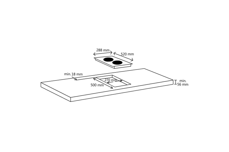 Induksjonskomfyr med 2 plater berøringskontroll glass 3500 W - Hagemøbler & utemiljø - Utesofa - Hagebenk & utebenk