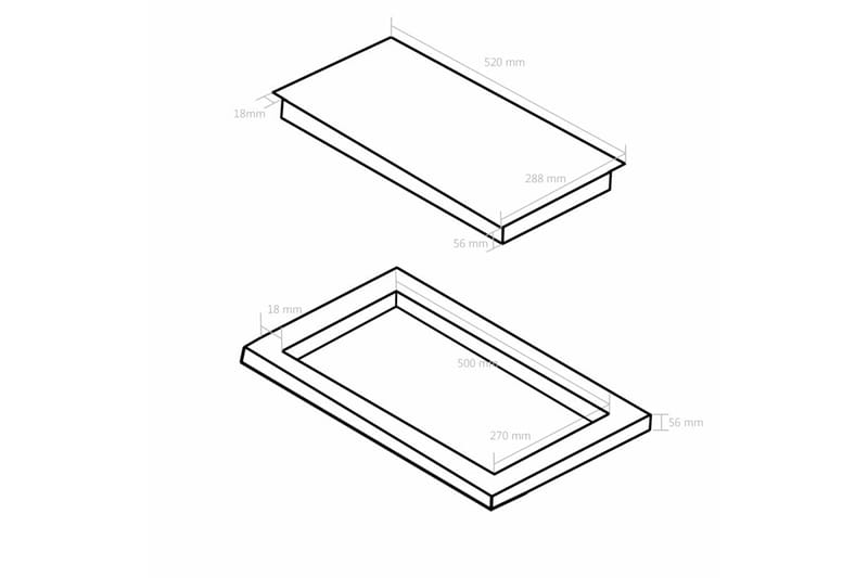 Induksjonskomfyr med 2 plater berøringskontroll glass 3500 W - Hagemøbler & utemiljø - Utesofa - Hagebenk & utebenk