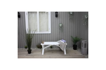 Utendørs Benk Scottsdale - Hvit, 100 cm - Hagemøbler & utemiljø - Utesofa - Hagebenk & utebenk