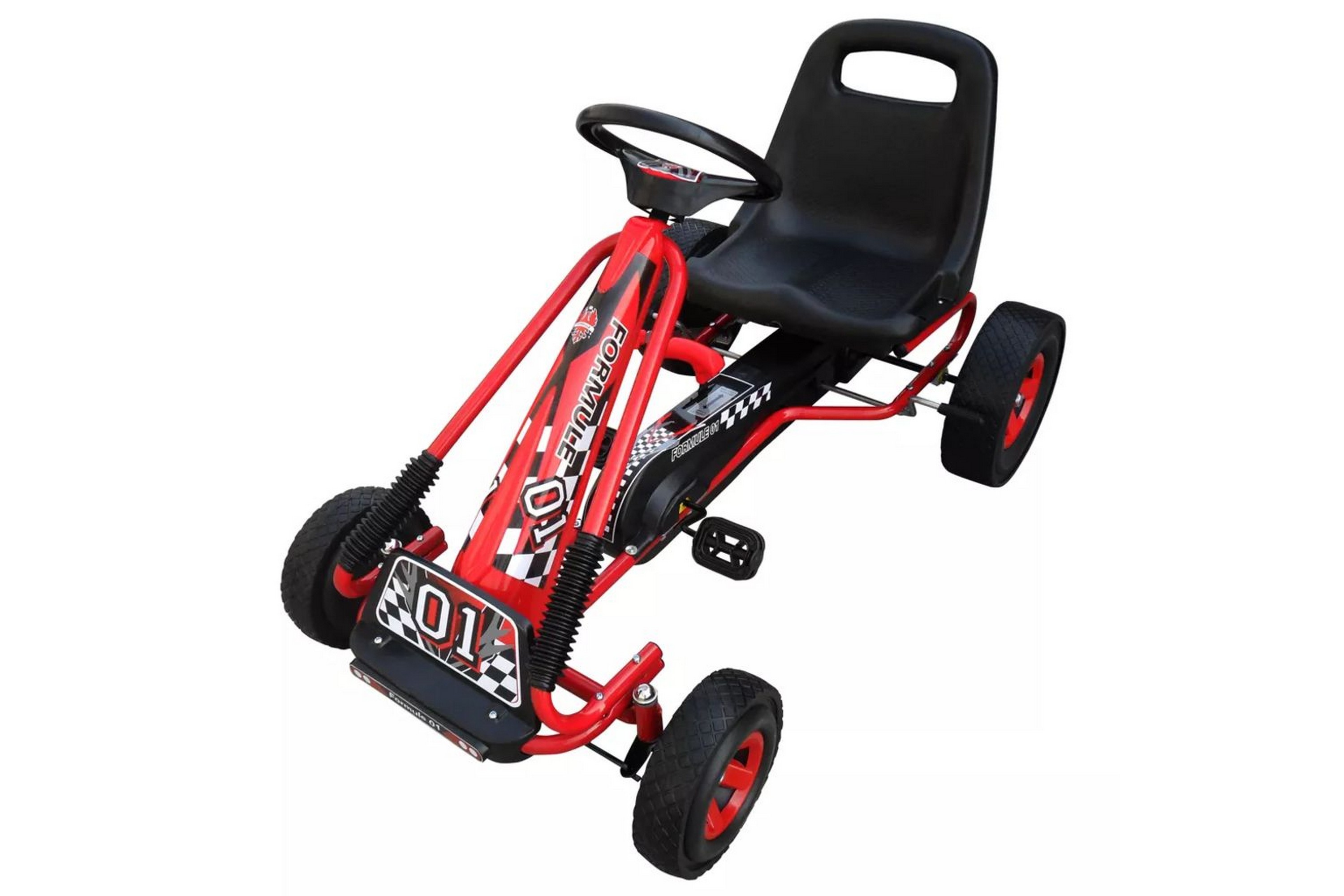 Be Basic Pedal-go-kart for barn rød -