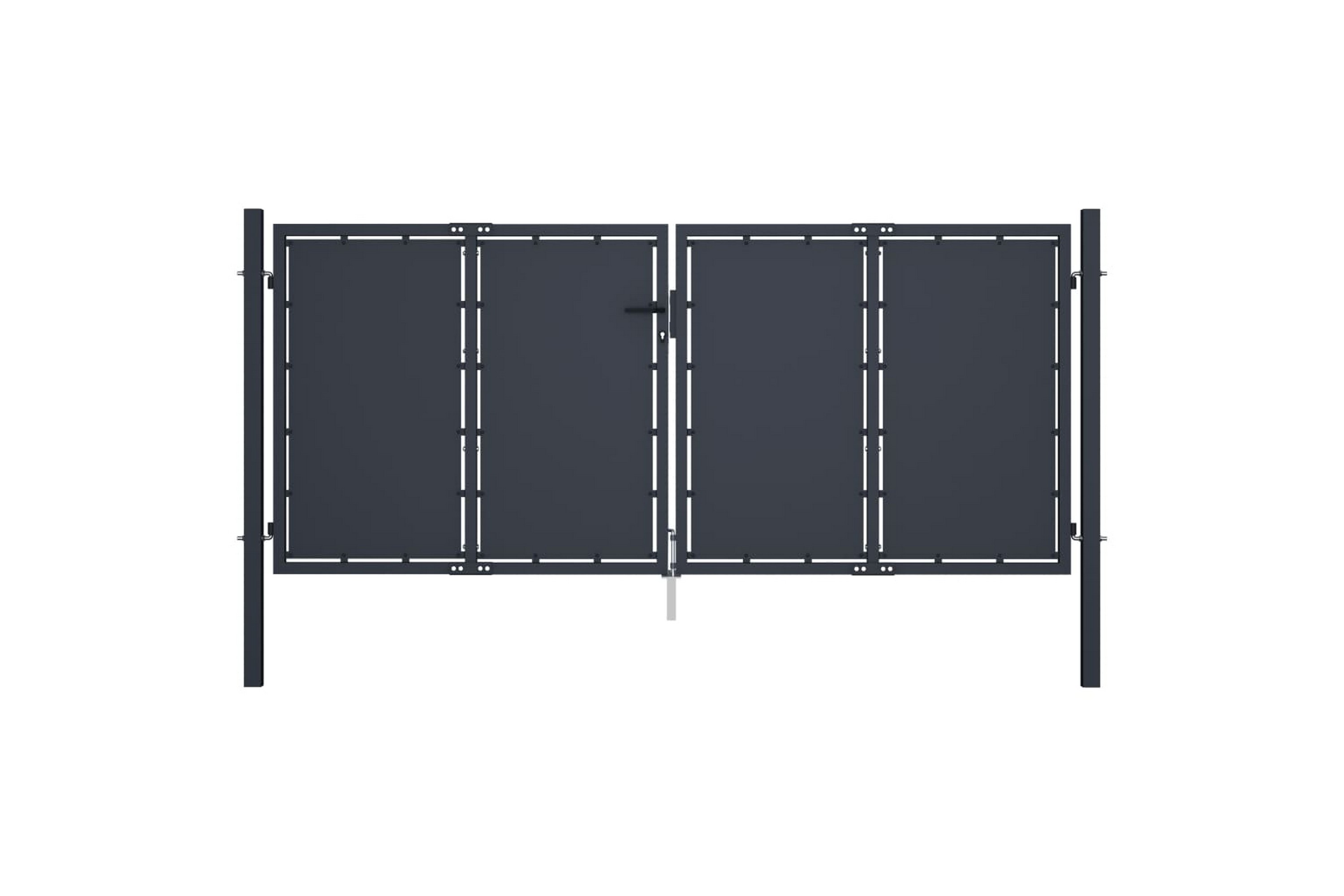 Be Basic Hageport stål 300x125 cm antrasitt -