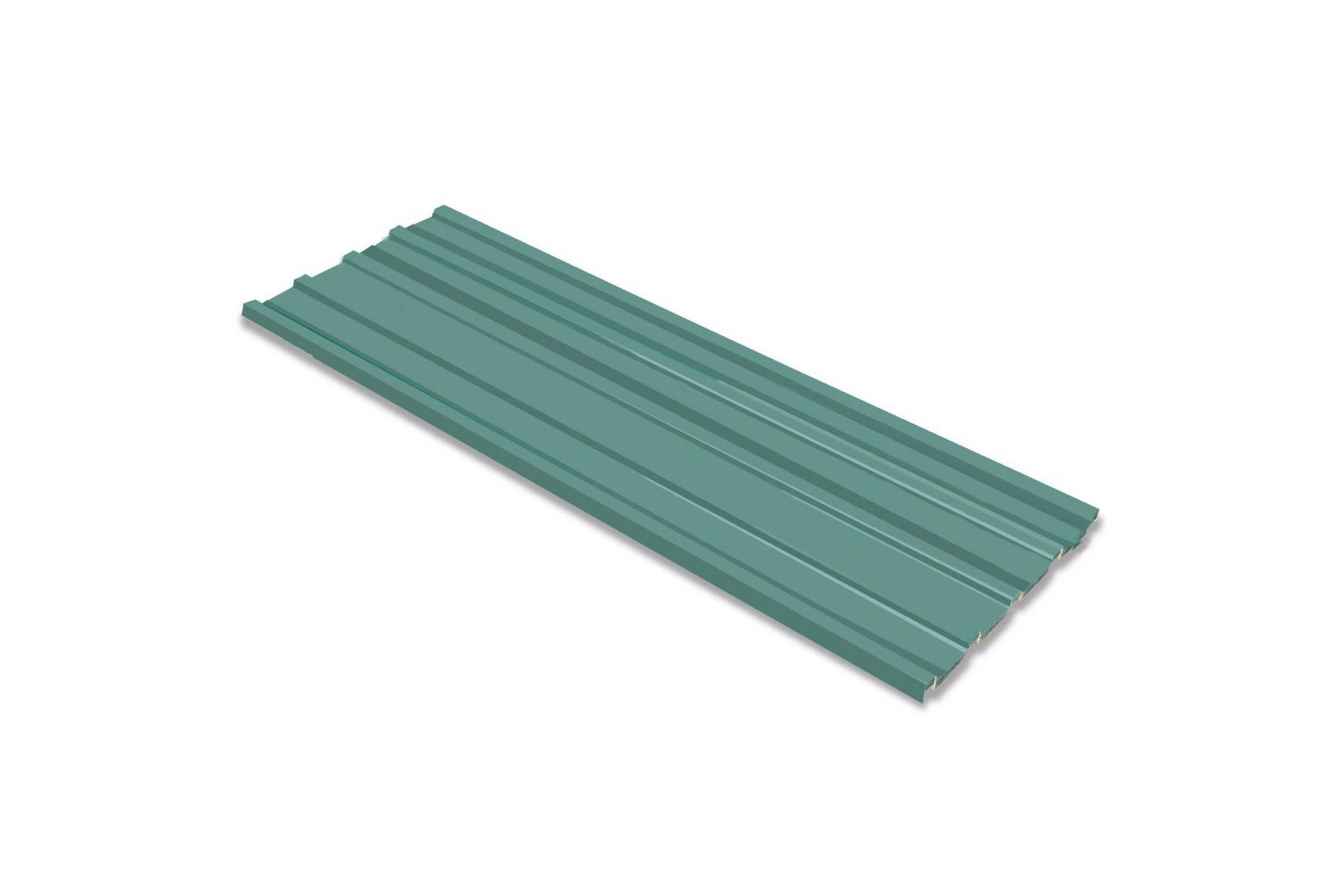 Be Basic Takplater 12 stk galvanisert stål grønn -