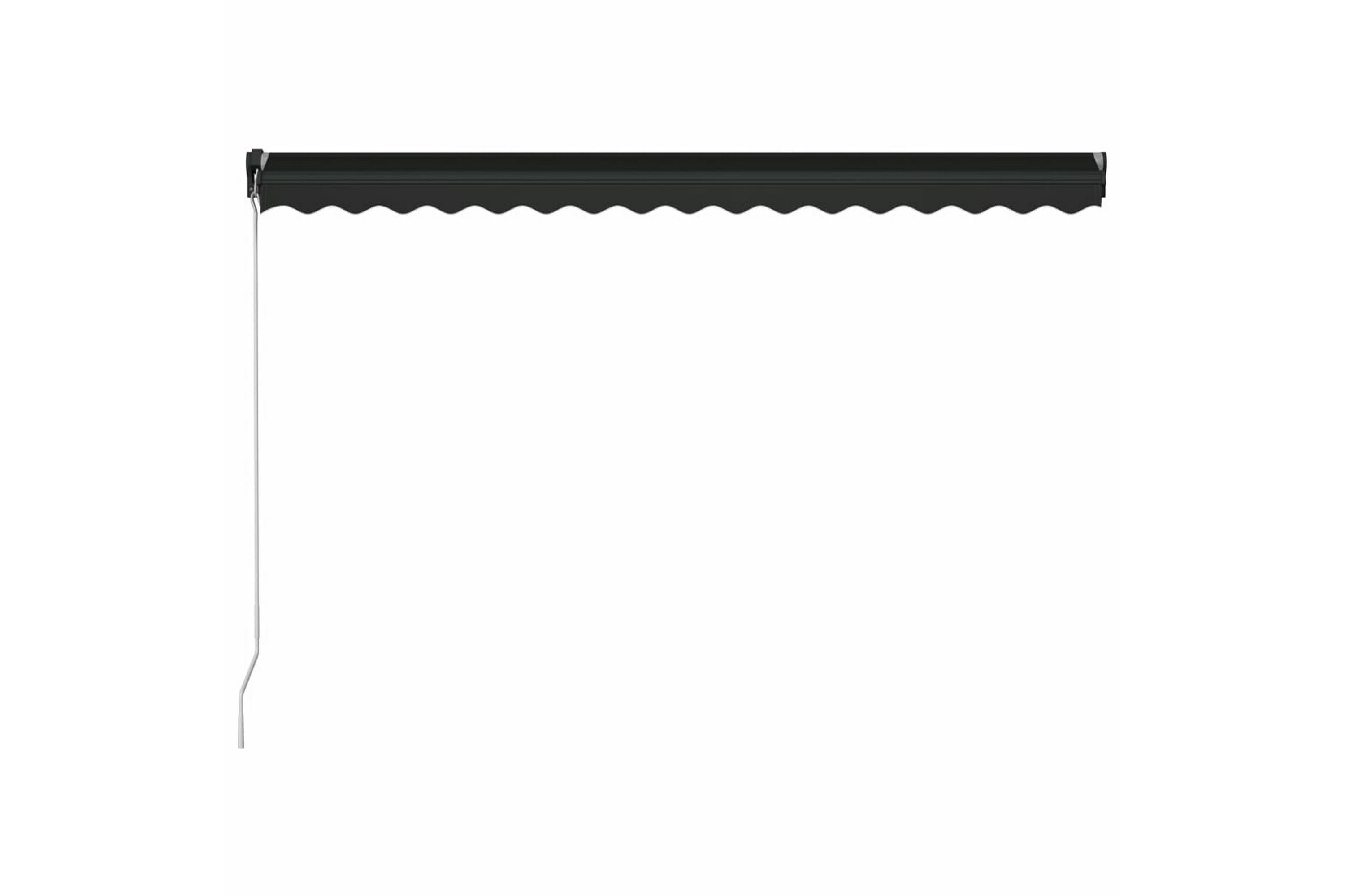 Be Basic Manuell uttrekkbar markise med LED 450x300 cm antrasitt -