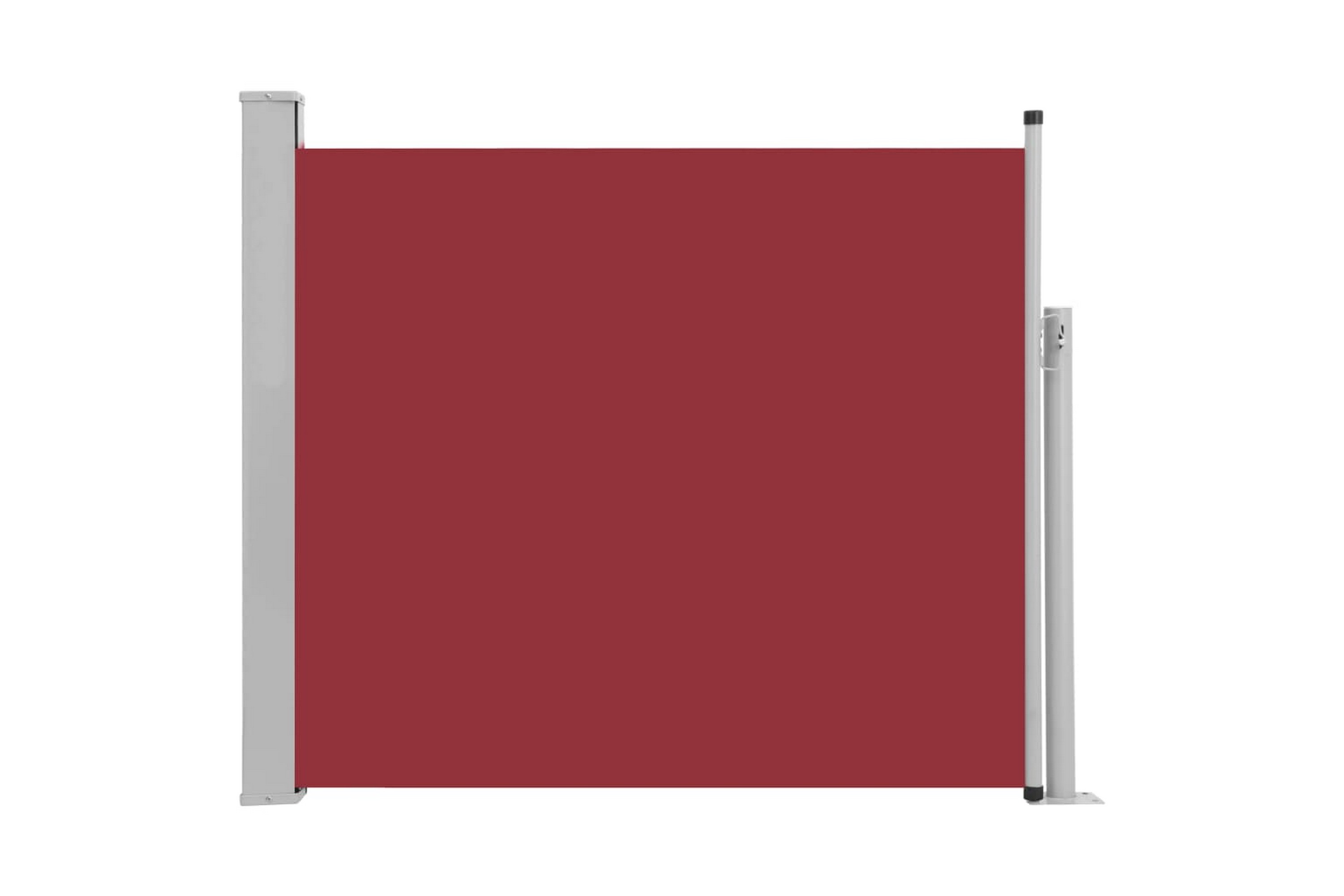 Be Basic Uttrekkbar sidemarkise 100x300 cm rød -