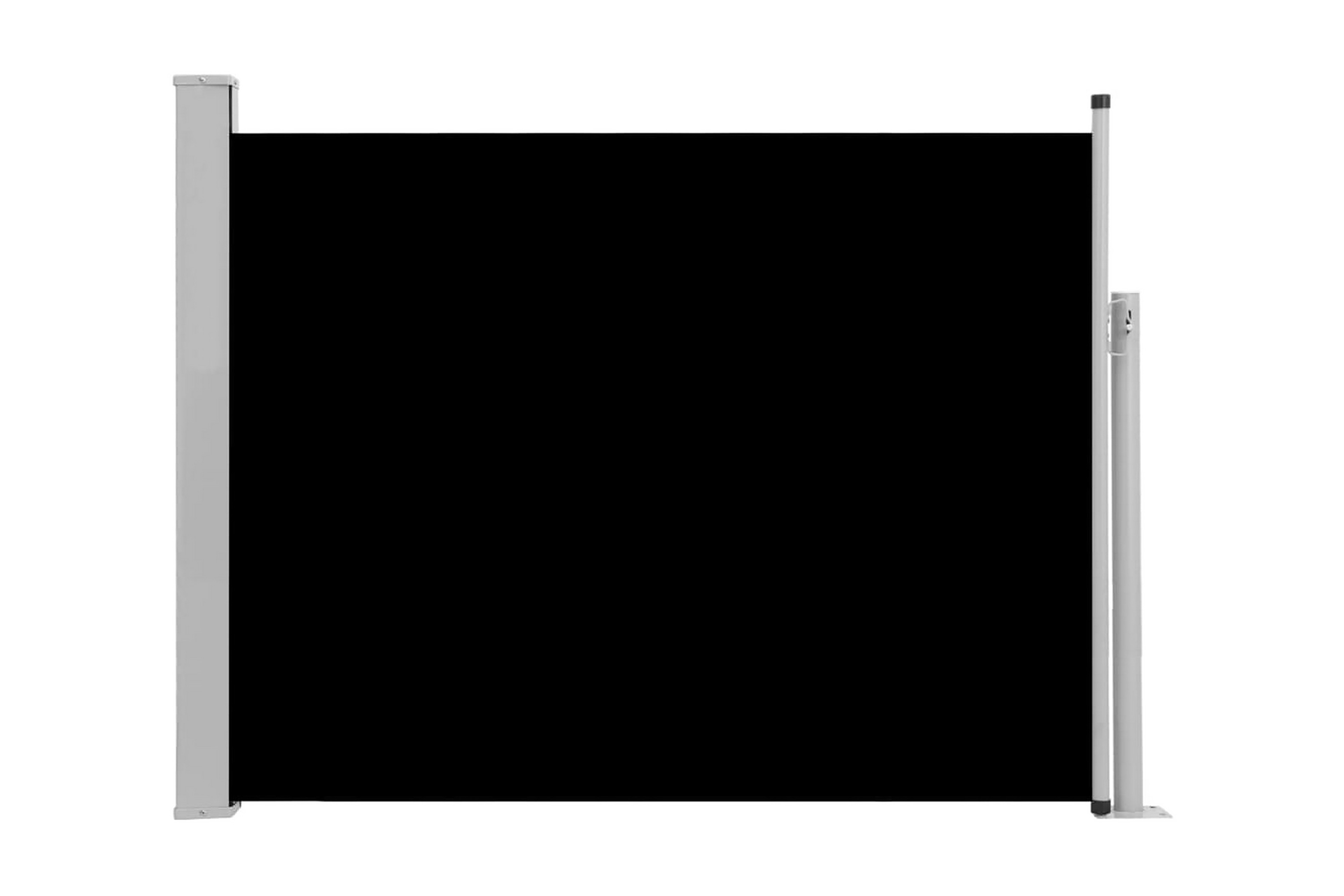 Be Basic Uttrekkbar sidemarkise 140x500 cm svart -