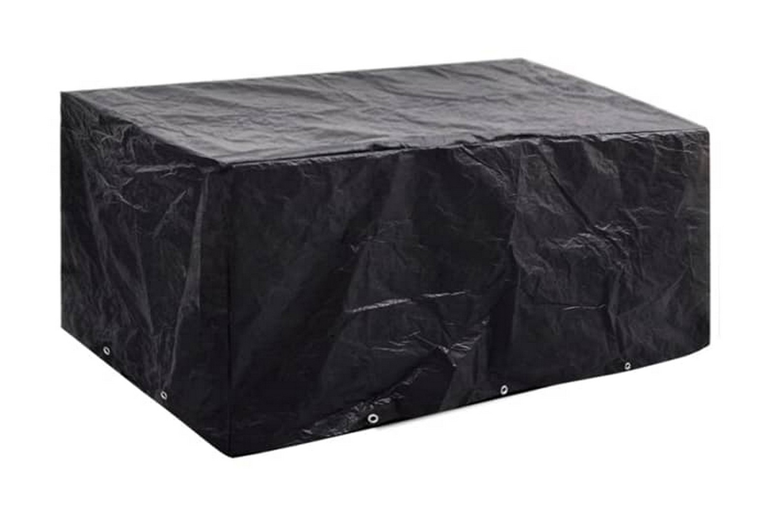 Be Basic Hagemøbeltrekk 2stk 6 personer polyrotting 240x140cm - Svart