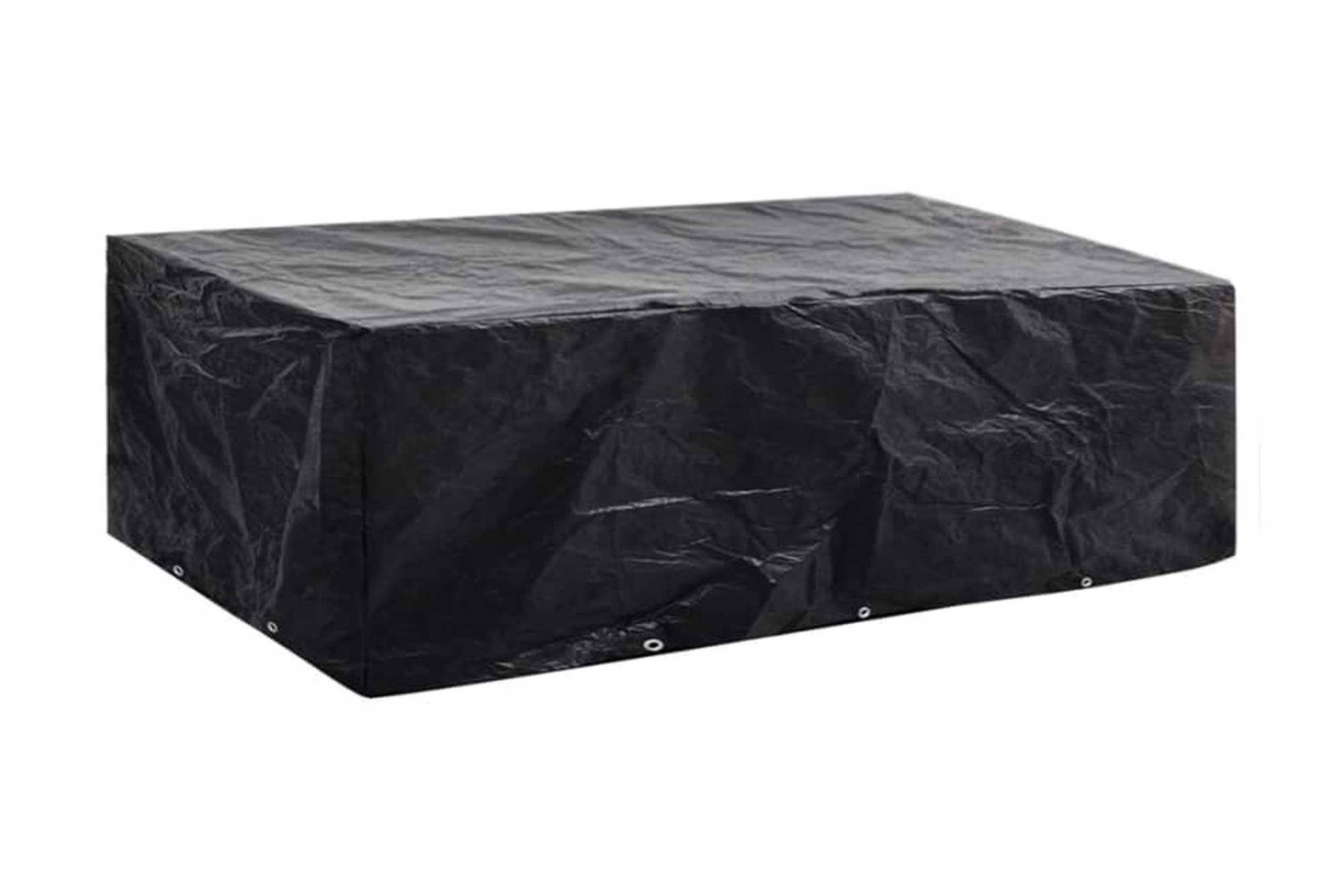 Be Basic Hagemøbeltrekk 2stk 8 personer polyrotting 300x140cm - Svart