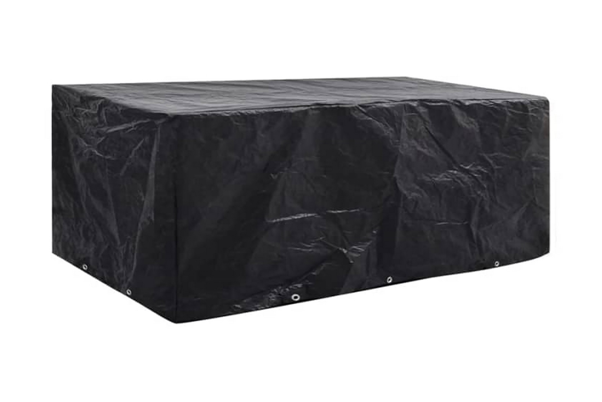 Be Basic Hagemøbeltrekk 2stk 8 personer polyrotting 229x113cm - Svart