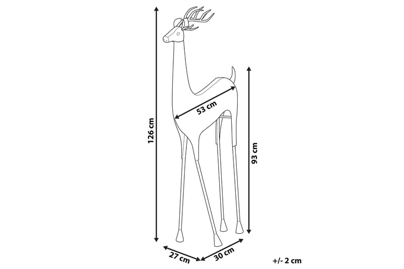 Figur Ahjola Rein - Keramikk/Gull - Interiør - Dekorasjon & innredningsdetaljer