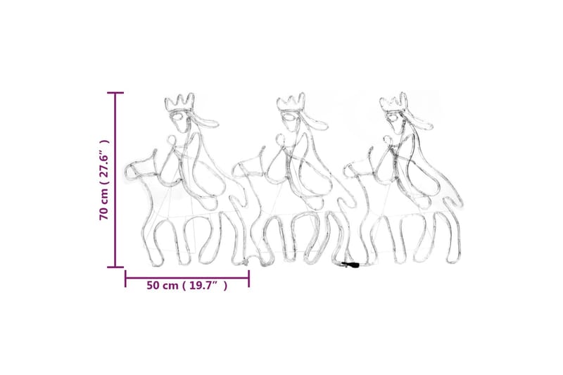 beBasic De tre vise menn julefigur med 504 lysdioder - Interiør - Dekorasjon & innredningsdetaljer - Julepynt & juledekorasjon