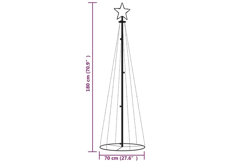 beBasic Juletre kjegleformet varmhvit 108 lysdioder 70x180 cm - Interiør - Dekorasjon & innredningsdetaljer - Julepynt & juledekorasjon - Plastjuletre