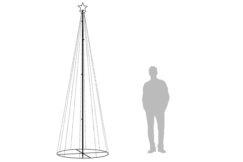 beBasic Juletre kjegleformet varmhvit 310 lysdioder 100x300 cm - Interiør - Dekorasjon & innredningsdetaljer - Julepynt & juledekorasjon - Plastjuletre