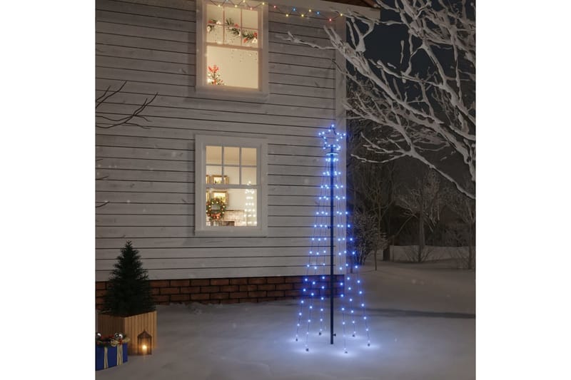 beBasic Juletre med bakkeplugg 108 LED blå 180 cm - Interiør - Dekorasjon & innredningsdetaljer - Julepynt & juledekorasjon - Plastjuletre