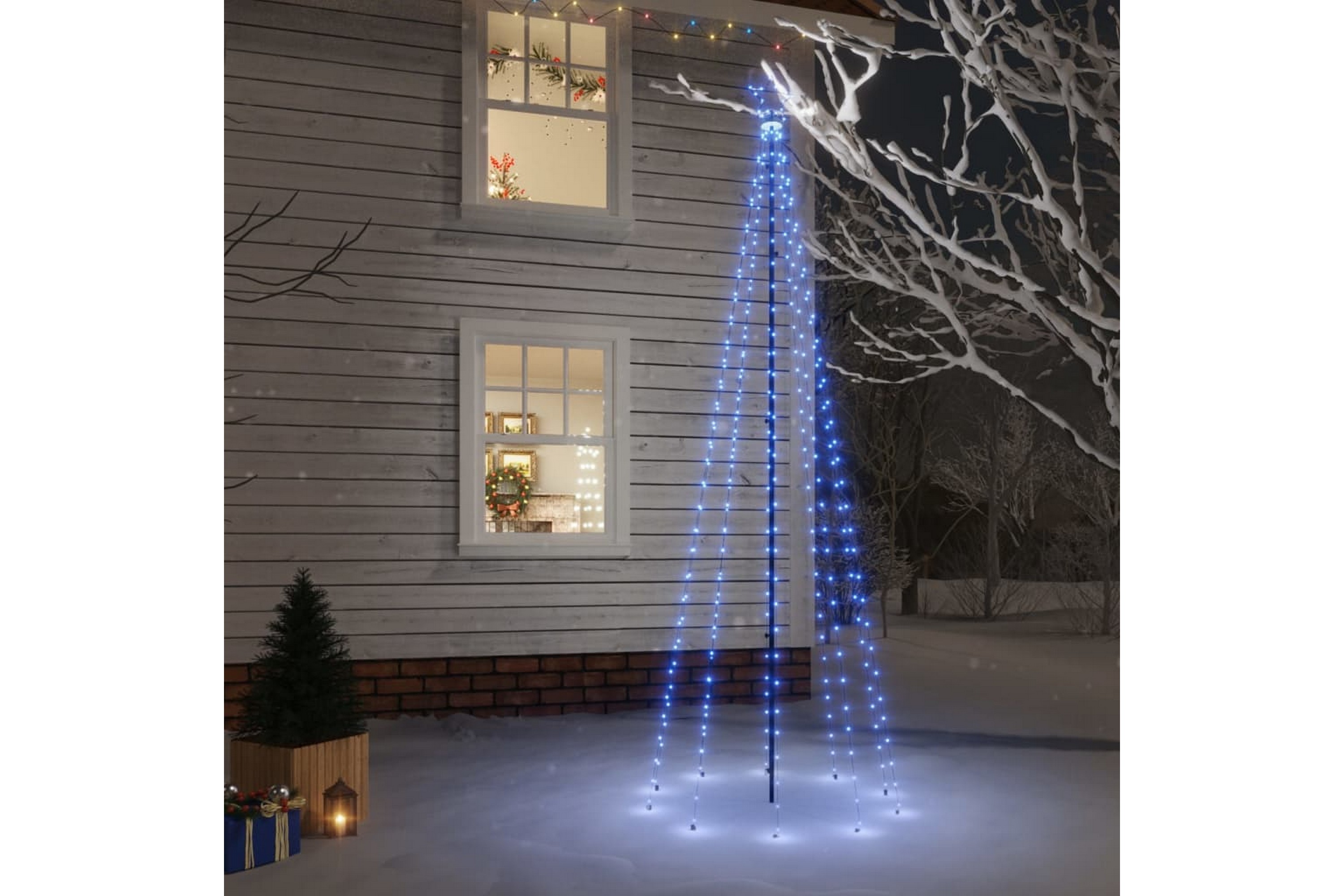 Be Basic beBasic Juletre med bakkeplugg 310 LED blå 300 cm -