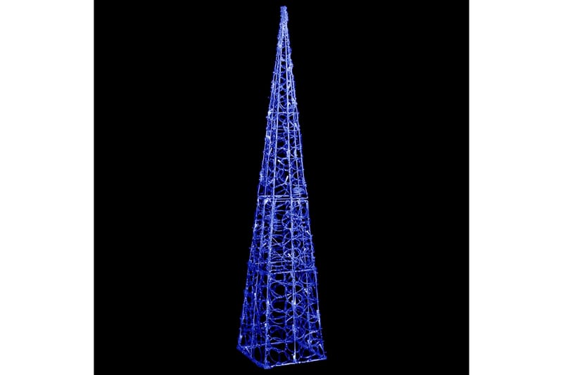 Dekorativ LED-lyskjegle i akryl blå 120 cm - Interiør - Dekorasjon & innredningsdetaljer - Julepynt & juledekorasjon