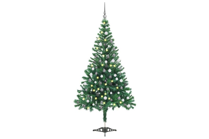 Kunstig juletre med LED og kulesett 120 cm 230 grener - Interiør - Dekorasjon & innredningsdetaljer - Julepynt & juledekorasjon - Plastjuletre