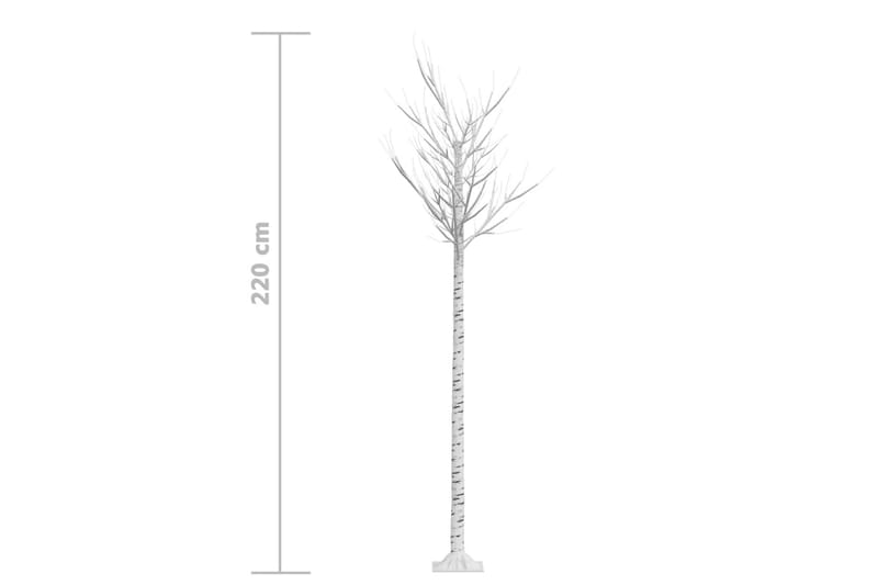 Juletre 200 LED-dioder blå silje innendørs og utendørst 2,2m - Interiør - Dekorasjon & innredningsdetaljer - Julepynt & juledekorasjon - Plastjuletre