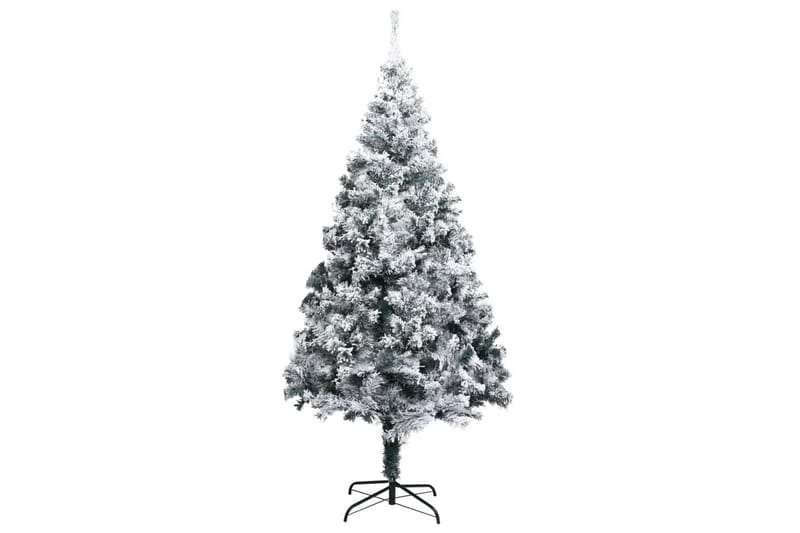 Kunstig juletre med flokket snø grønn 210 cm PVC - Interiør - Dekorasjon & innredningsdetaljer - Julepynt & juledekorasjon - Plastjuletre