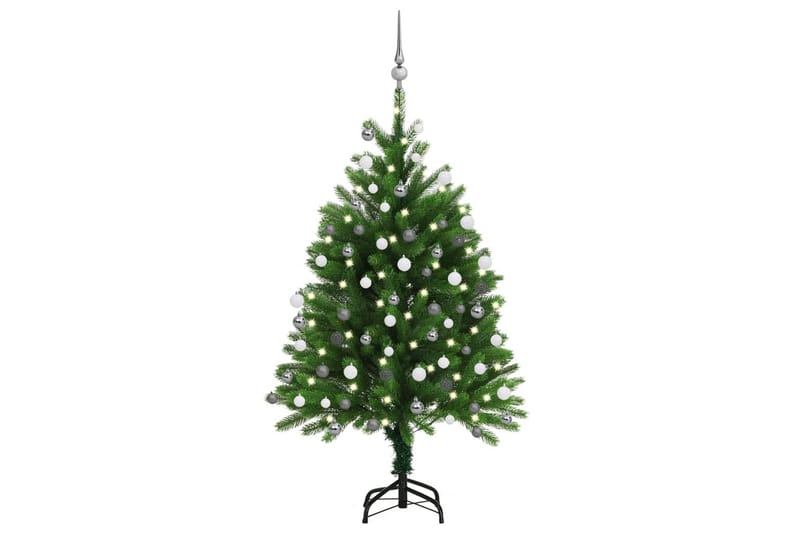 Kunstig juletre med LED og kulesett 120 cm grønn - Interiør - Dekorasjon & innredningsdetaljer - Julepynt & juledekorasjon - Plastjuletre