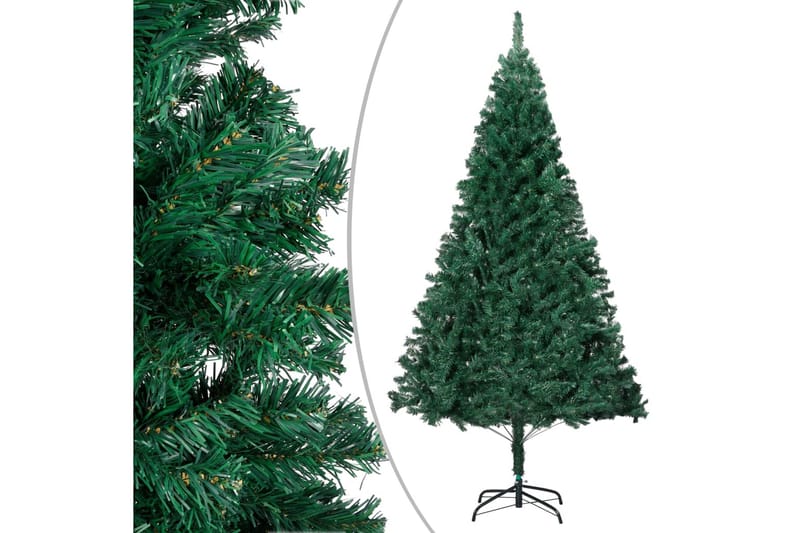 Kunstig juletre med LED og kulesett 120 cm PVC grønn - Interiør - Dekorasjon & innredningsdetaljer - Julepynt & juledekorasjon - Plastjuletre