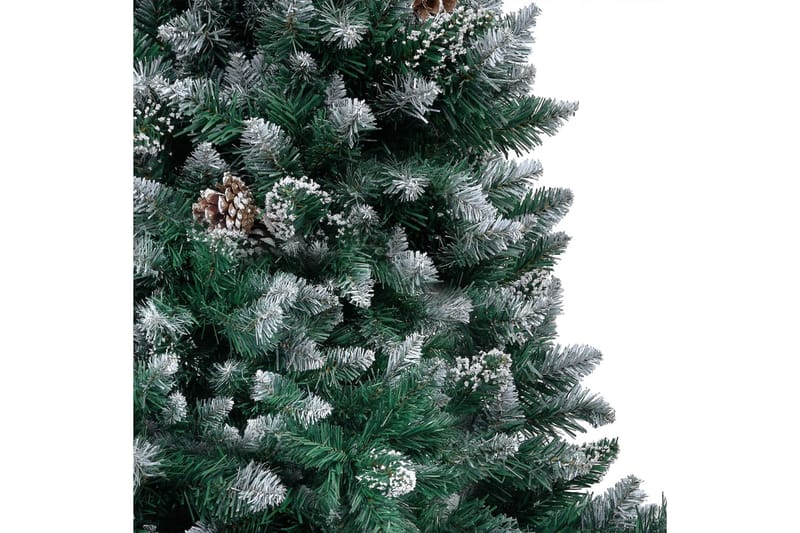 Kunstig juletre med LED og kulesett og kongler 180 cm - Interiør - Dekorasjon & innredningsdetaljer - Julepynt & juledekorasjon - Plastjuletre