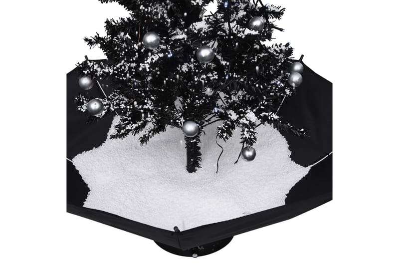 Kunstig juletre med snø & paraplyfot svart 75 cm PVC - Interiør - Dekorasjon & innredningsdetaljer - Julepynt & juledekorasjon - Plastjuletre