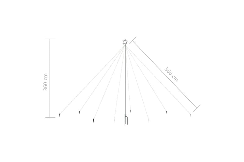 LED-juletrelys foss innendørs utendørs 576 LED - Interiør - Dekorasjon & innredningsdetaljer - Julepynt & juledekorasjon - Plastjuletre