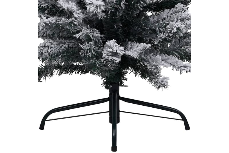 Slankt kunstig juletre med flokket snø grønn 120 cm PVC - grønn - Interiør - Dekorasjon & innredningsdetaljer - Julepynt & juledekorasjon - Plastjuletre