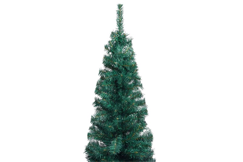 Slankt kunstig juletre med stativ grønn 150 cm PVC - Interiør - Dekorasjon & innredningsdetaljer - Julepynt & juledekorasjon - Plastjuletre