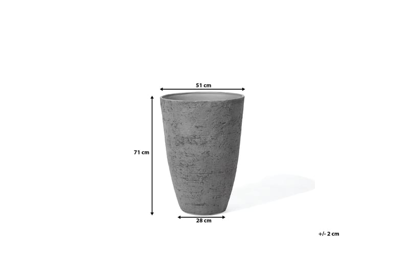 Krukke Camia 51 cm - Grå - Interiør - Dekorasjon & innredningsdetaljer