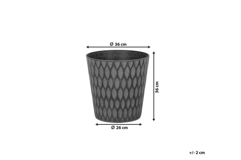 Krukke Lavrio 36 cm - Grå - Dekorasjon & innredningsdetaljer